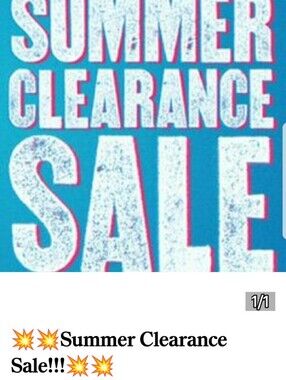 SUMMER CLEARANCE!!